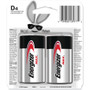 Energizer Max Alkaline D Batteries For Multipurpose Devices Extended Life High Capacity 4 Count Pack mAh DC V E95BP-4
