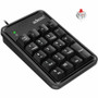 Adesso Easytouch 600UB Keypad - Cable Connectivity - Compact - USB Interface - 19 Key(s) - Windows 7, Mac OS - PC, Mac - Cherry MX Red (EasyTouch 600UB)