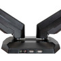 StarTech.com Dual Monitor Arm - USB Hub and Audio Ports in Base - Monitors up to 30" - VESA Monitor Stand Desk Mount - 2 Display(s) - (ARMSLIMDUO)