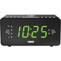 NAXA NRC-191 Dual Alarm Clock with Qi Wireless Charging Function