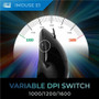 Adesso iMouse E1 Vertical Ergonomic Illuminated Mouse - Optical - Cable - Glossy Black - USB - 1600 dpi - Scroll Wheel - 6 Button(s) - (IMOUSE E1)