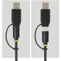 StarTech USB-C/USB-A to M.2 NVMe and 2.5in/3.5in SATA Adapter, 10Gbps, Tool-Free External SSD Hard Drive Reader, B+M/M-Key - to NVMe (USB31CSAT3M2E)