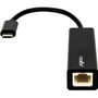 Rocstor Premium USB-C to Gigabit 10/100/1000 Network Adapter - Black - USB 3.1 Type C - 1000Base-T - Portable (Fleet Network)