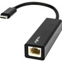 Rocstor Premium USB-C to Gigabit 10/100/1000 Network Adapter - Black - USB 3.1 Type C - 1000Base-T - Portable (Y10A174-B1)