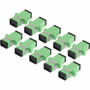 StarTech SC to SC Coupler 10 Pack, OS2 Single Mode SC Fiber Optic Coupler with Flange, SC/APC Simplex Adapter - 10 Pack of Single Mode (SIMPLEXSCAPCF)