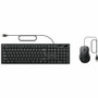 Belkin Connect Wired Keyboard and Mouse Combo - USB Type A Cable Keyboard - USB Type A Cable Mouse - Optical - 1200 dpi - 3 Button - - (Fleet Network)
