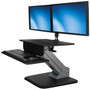 StarTech.com Dual Monitor Sit-to-stand Workstation - One-Touch Height Adjustment - Up to 24" Screen Support - 17.40 kg Load Capacity - (BNDSTSDUAL)