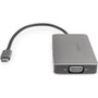 Rocstor Premium USB-C Multiport Adapter + PD Charging - for Notebook - 100 W - USB Type C - 4K, 2K - 3840 x 2160, 1920 x 1200 - 2 x - (Y10A249-A1)