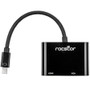 Rocstor Premium 2-in-1 Mini DisplayPort to HDMI 4K 30Hz or VGA Adapter Converter - 1 x 20-Pin Mini DisplayPort Digital Audio/Video - - (Y10A261-B1)