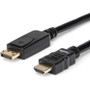 Rocstor Premium DisplayPort to HDMI converter cable - 6 ft (2m) - 4K - 6 ft (1.83 m) DisplayPort/HDMI A/V Cable for Audio/Video - End: (Y10C261-B1)