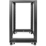 Rocstor SolidRack 18U Open Frame Rack - 4 Post - Adjustable Depth - For Patch Panel, Server, LAN Switch, KVM Switch, A/V Equipment, - (Y10E023-B1)
