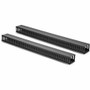 Rocstor Vertical Cable Organizer with Finger Ducts - 0U - 3 ft - Duct Panel - Black - 20U Rack Height x 2.5" (62.48 mm) Length - - 1 (Fleet Network)