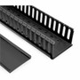 Rocstor Vertical Cable Organizer with Finger Ducts - 0U - 3 ft - Duct Panel - Black - 20U Rack Height x 2.5" (62.48 mm) Length - - 1 (Y10E050-B1)