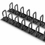 Rocstor Vertical Cable Organizer with D-Ring Hooks - 0U - 6 ft. - Vertical Cable Manager - Black - 40U Rack Height x 2" (50.80 mm) - - (Y10E052-B1)