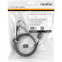 Rocstor Rocbolt N19 Security Cable, 4-digit Combination Lock For Nano-Shaped Slots - 6 ft (1.83 m) Cable - 4-digit - Combination Lock (Y1RB016-B1)