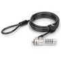 Rocstor Rocbolt N19 Security Cable, 4-digit Combination Lock For Nano-Shaped Slots - 6 ft (1.83 m) Cable - 4-digit - Combination Lock (Y1RB016-B1)