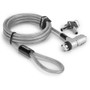 Rocstor Rocbolt USB Cable Lock - 6 ft (1.83 m) Cable - Portable - Combination Lock/Keyed Lock - Silver - Nickel, Zinc Alloy, Steel, - (Y1RB021-B1)
