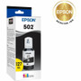 Epson T502, Black Ink Bottle - Inkjet - Black - 1 Each (T502120-S)