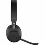 Jabra Evolve2 65 Headset - Microsoft Teams Certification - Stereo - Wireless - Bluetooth - 98.4 ft (30 m) - Over-the-head - Binaural - (Fleet Network)