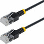 StarTech 4ft Black Ultra Slim CAT6a Ethernet Cable, Snagless, UTP, Bare Copper Wire, 34AWG Slim RJ45 Patch Cord - Ultra Slim UTP Cat6a (Fleet Network)