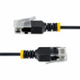 StarTech 5ft Black Ultra Slim CAT6a Ethernet Cable, Snagless, UTP, Bare Copper Wire, 34AWG Slim RJ45 Patch Cord - Ultra Slim UTP Cat6a (N6APATUTP34BKS-5FT)