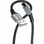 Verbatim Sync & Charge 18W USB-A to USB-C Cable - Black - 4 ft (1.22 m) USB-C/USB-A Data Transfer Cable - First End: 1 x USB Type A - (31843)