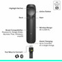 Logitech Spotlight 2 Presentation Remote, Wireless Presentation Clicker with Haptics, Digital Highlighting, Customizable Actions, and (910-007668)