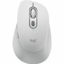 Logitech Signature Comfort M840 L Mouse - PC, Mac - Optical - Wireless - Bluetooth/Radio Frequency - 2.40 GHz - Off White - USB - 4000 (Fleet Network)