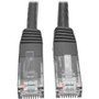 Tripp Lite Cat6 Gigabit Molded Patch Cable (RJ45 M/M), Black, 2 ft - 2 ft Category 6 Network Cable for Network Device, Router, Modem, (Fleet Network)