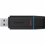 Kingston DataTraveler Exodia USB Flash Drive - 128 GB - USB 3.2 (Gen 1) Type A, USB 2.0 - Black, Blue (DTXG2/128GB)