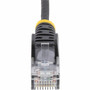 StarTech 9in Black Slim CAT6 Cable, 10 Pack, Snagless RJ45, UTP, LSZH, 28AWG Pure Bare Copper, Slim Network Patch Cord - 10-pack of is (N6PAT9INBKS10PK)