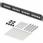 StarTech 24 Port 1U Blank Keystone Patch Panel, Rackmount Cat6 Patch Panel for RJ45 UTP Ethernet Network Jacks - 24-Port 1U Blank with (C6PANELUTP241U)