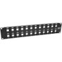 Tripp Lite N062-024-KJ Blank Patch Panel - 24 Port(s) - 1U High - Black - 19" Wide - Rack-mountable - TAA Compliant (Fleet Network)