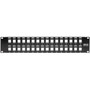 Tripp_Lite_N062-032-KJ_32-Port_2U_RackMount_Unshielded_Blank_KeystoneMultimedia_PatchPanel_-_32_Ports_-_2U_High_-_Black_-_19_Wide_N062-032-KJ