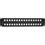 Tripp_Lite_N062-032-KJ_32-Port_2U_RackMount_Unshielded_Blank_KeystoneMultimedia_PatchPanel_-_32_Ports_-_2U_High_-_Black_-_19_Wide_N062-032-KJ