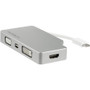 StarTech.com USB C Multiport Video Adapter - Aluminum - USB-C to VGA/HDMI/Mini DisplayPort/DVI Adapter -Display Adapter (CDPVGDVHDMDP) (Fleet Network)
