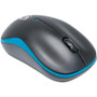 Manhattan Success Wireless Optical Mouse - Optical - Wireless - Radio Frequency - Blue, Black - USB - 1000 dpi - Scroll Wheel - 3 (179416)