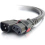 C2G 10ft Locking C14 to C13 10A 250V Power Cord Black - 250 V AC / 10 A - Black (Fleet Network)