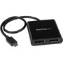 StarTechcom_2-Port_USB-C_to_DisplayPort_MST_Hub_-_4K_30Hz_-_Dual_Monitor_Video_Adapter_-_Windows__Thunderbolt_3_Compatible_-_your_by_MSTCDP122DP