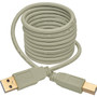 Tripp Lite USB 2.0 Hi-Speed A/B Cable (M/M), Beige, 6 ft - 6 ft USB Data Transfer Cable for Scanner, Notebook, Printer - First End: 1 (U022-006-BE)