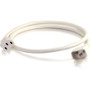 C2G 3ft 18AWG Power Cord (IEC320C14 to IEC320C13) - White - For PDU, Switch, Server - 250 V AC Voltage Rating - 10 A Current Rating - (Fleet Network)