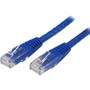 StarTech.com 8 ft Blue Molded Cat6 UTP Patch Cable - ETL Verified - Category 6 - 8 ft - 1 x RJ-45 Male - 1 x RJ-45 Male - Blue (Fleet Network)