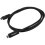 StarTech.com Active 40Gbps Thunderbolt 3 Cable - 3.3ft/1m - Black - 5k 60Hz/4k 60Hz - Certified TB3 Charger Cord w/ 100W Power - files (TBLT3MM1MA)