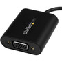 StarTech.com USB-C to HDMI Adapter - With Stay Awake - Presentation Mode - USB C Adapter - USB-C to VGA Projector Adapter - Use this a (CDP2VGASA)
