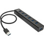 Tripp Lite 7-Port Portable USB 3.0 SuperSpeed Mini Hub, Aluminum - USB 3.0 - External - 7 USB Port(s) - 7 USB 3.0 Port(s) (Fleet Network)