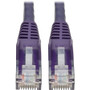 Tripp Lite Cat6 Gigabit Snagless Molded UTP Patch Cable (RJ45 M/M), Purple, 6 ft - 6 ft Category 6 Network Cable for Switch, Hub, - 1 (Fleet Network)