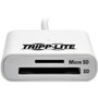 Tripp Lite U352-06N-SD Flash Reader - SD, SDHC, SDXC, microSD, Dual-Voltage MultimediaCard (MMC), Reduced Size MultiMediaCard (MMC), - (U352-06N-SD)