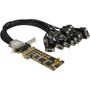 StarTech.com 16 Port PCI Express Serial Card - Low-Profile - High-Speed PCIe Serial Card with 16 DB9 RS232 Ports - PCI Express x1 - 16 (Fleet Network)