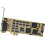 StarTech.com 16 Port PCI Express Serial Card - Low-Profile - High-Speed PCIe Serial Card with 16 DB9 RS232 Ports - PCI Express x1 - 16 (PEX16S550LP)