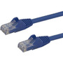 StarTech.com 12ft Blue Cat6 Patch Cable with Snagless RJ45 Connectors - Cat6 Ethernet Cable - 12 ft Cat6 UTP Cable - 12 ft Category 6 (Fleet Network)
